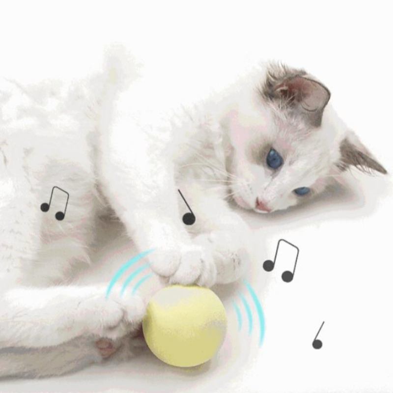 Amazon \\\\ \'s 새로운 애완 동물 중력 전화 공 고양이 셀프 - 안녕 안티 지루한 용품 애타게 고양이 스틱 민트 볼 사운드 장난감