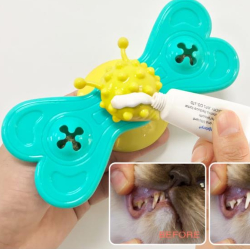 고양이 풍차 장난감 재미 마사지 회전 가능한 고양이 장난감 Catnip 공 치아 청소 애완 동물 제품